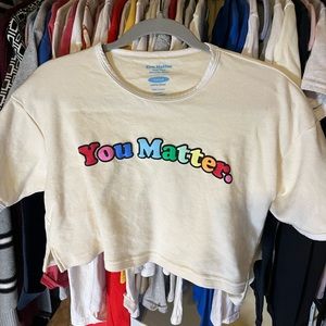You Matter crop top